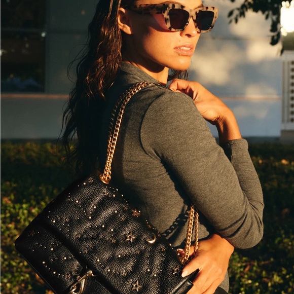 Rebecca Minkoff Leather Star-Studded Shoulder Bag - Picture 8 of 8